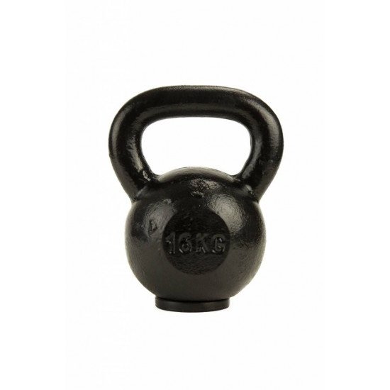 Lifemaxx Cast iron kettlebell Rubberen voet