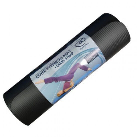 Core Fitness Mat 182x58x1 cm Zwart