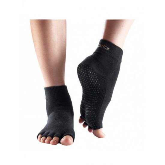 Sokken zonder Tenen Toesox Zwart S/M/L