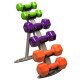 Body-Solid Vinyl Dumbbell rack 3 paar