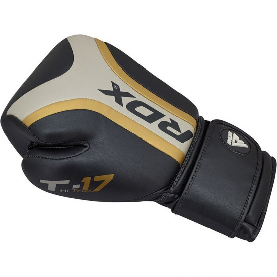 RDX Sports T17 Aura Bokshandschoenen - Zwart-goud RDX Sports T17 Aura Bokshandschoenen - Zwart-goud