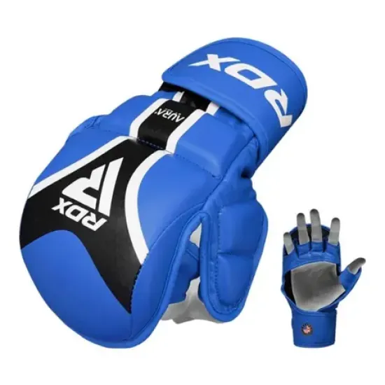 Ervaar ultieme bescherming en duurzaamheid met de RDX Sports Aura+ T-17 Shooter MMA Handschoenen. Perfect voor intense MMA sessies.