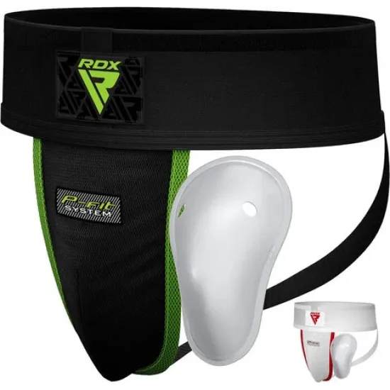 Ontdek de RDX H1+ Kruisbeschermer met Gel Cup, voor optimale bescherming en comfort met een elastisch jockstrap-ontwerp.