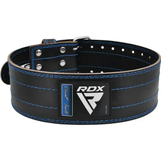 Koop de RDX RD1 Powerbelt, gebouwd voor functionaliteit, gemaakt van 100% koeienleer en uitgerust met een roestvrijstalen gesp.