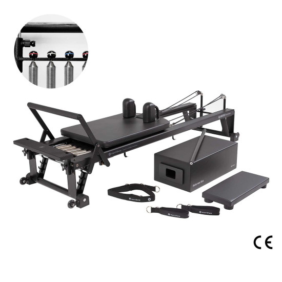 V2 Max Reformer bundle met high precision gearbar (Jet Black)