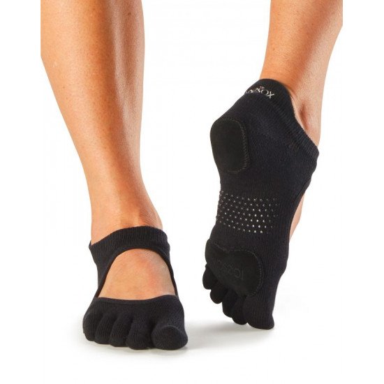 Antislip Sokken Met Tenen Prima Bellarina Zwart – ToeSox S/M