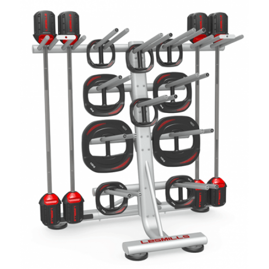 Les Mills Smartbar rack voor 12 sets