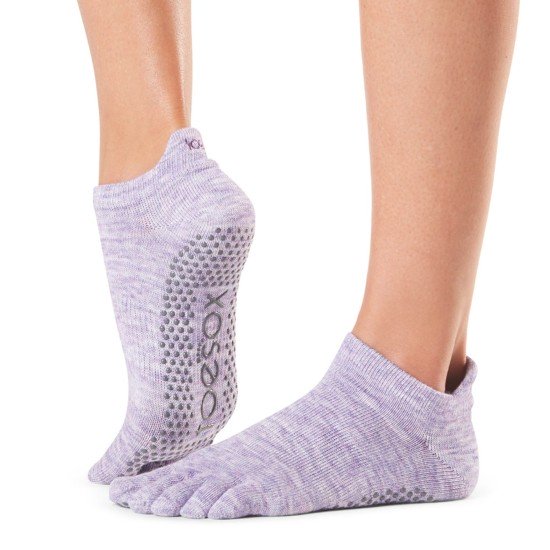 Antislip Sokken met Tenen – Heather Purple | ToeSox