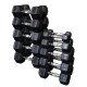 Body-Solid Hexagon Rubber Dumbbell - per Paar1KG Paar