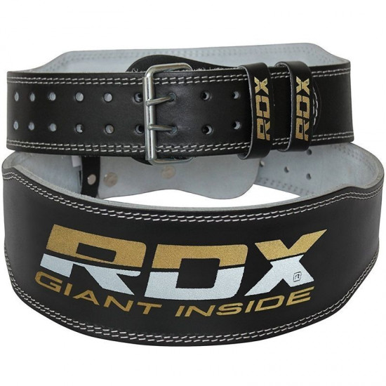 RDX Gym Lederen Gewichtenhef Riem Medium