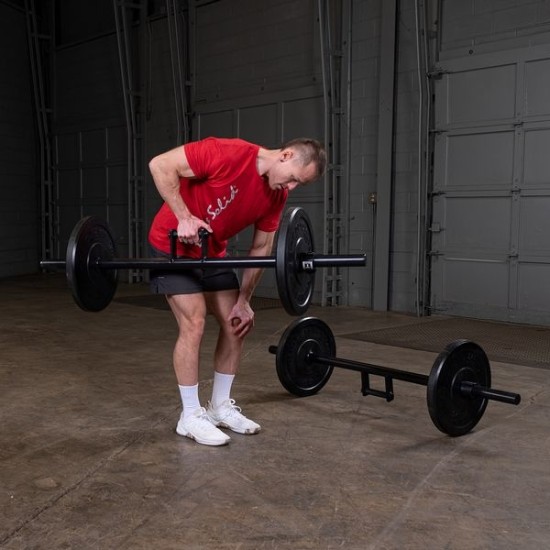 Body-Solid Farmer Walk Bars - 152.4 cm - 7.95 kg Bouw kracht en uithoudingsvermogen met Body-Solid BSTFWH Farmer Walk Bars. Geschikt voor gripkracht en volledige lichaamstraining.