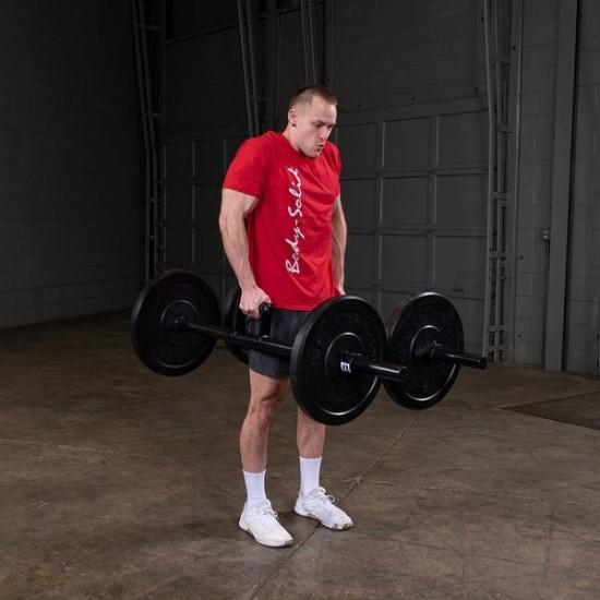 Body-Solid Farmer Walk Bars - 152.4 cm - 7.95 kg Bouw kracht en uithoudingsvermogen met Body-Solid BSTFWH Farmer Walk Bars. Geschikt voor gripkracht en volledige lichaamstraining.