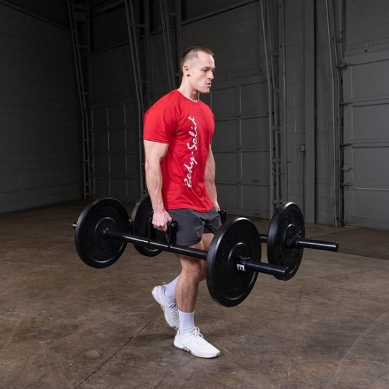 Body-Solid Farmer Walk Bars - 152.4 cm - 7.95 kg Bouw kracht en uithoudingsvermogen met Body-Solid BSTFWH Farmer Walk Bars. Geschikt voor gripkracht en volledige lichaamstraining.