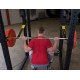 ProClubLine Power Rack Strap Safeties zijn versterkte nylon banden voor Body-Solid SPR1000, getest tot 4536 kg, voor meer veiligheid tijdens zware trainingen.