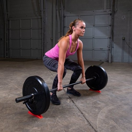 Body-Solid Deadlift Wedge BSTOPW - Antislip, Siliconen, Laadhoogte 1.25 cm Body-Solid BSTOPW Deadlift Wedge. Draagbaar hulpmiddel voor veilig en eenvoudig verwisselen van halterschijven bij deadlifts.