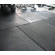 Hoge weerstand rubber vloertegel van NRG fitness, antislip, dempend en eenvoudig te snijden. Ideaal voor zware materialen.