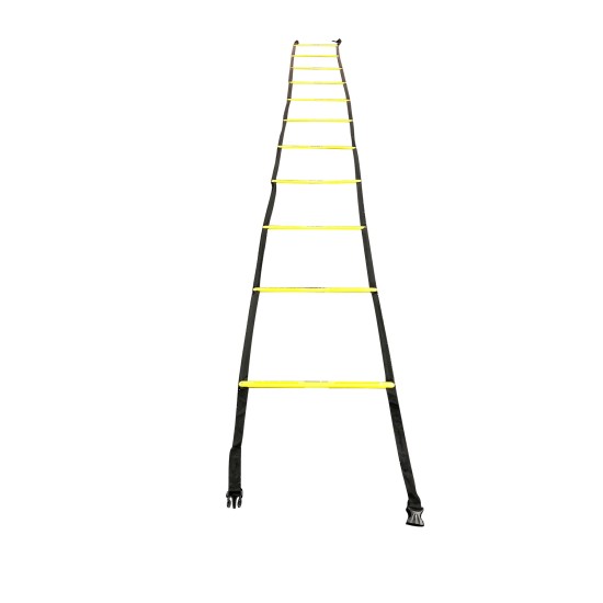 Torque Speed Ladder - 4.6m en 9 treden Ontwikkel snelheid en behendigheid met de Torque speed ladder van 4.6 meter lang, 42cm breed en negen treden. Inclusief opbergtas.