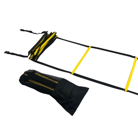Torque Speed Ladder - 4.6m en 9 treden Ontwikkel snelheid en behendigheid met de Torque speed ladder van 4.6 meter lang, 42cm breed en negen treden. Inclusief opbergtas.