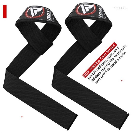 RDX Lifting Straps - Grip Flex™ - Katoen - Roze - 52 cm RDX Lifting Straps met Grip Flex™ voor betere grip en comfort. Gemaakt van hoogwaardig katoen en beschikbaar in roze. Perfect voor zware lifts.