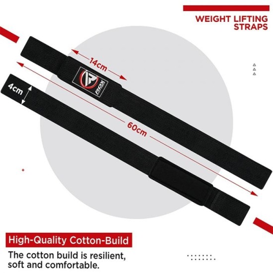 RDX Lifting Straps - Grip Flex™ - Katoen - Roze - 52 cm RDX Lifting Straps met Grip Flex™ voor betere grip en comfort. Gemaakt van hoogwaardig katoen en beschikbaar in roze. Perfect voor zware lifts.
