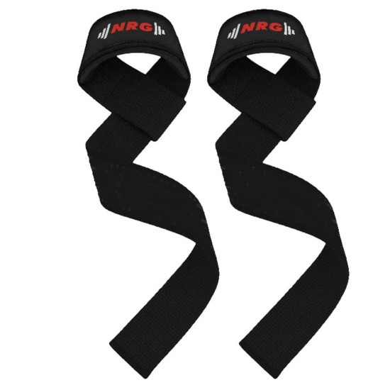 NRG Fitness Deadlift Straps - Zwart - Extra Grip Verlies nooit meer je grip tijdens zware lifts met de NRG Fitness Lifting Straps. Comfortabel, duurzaam en ontworpen voor optimale prestaties.