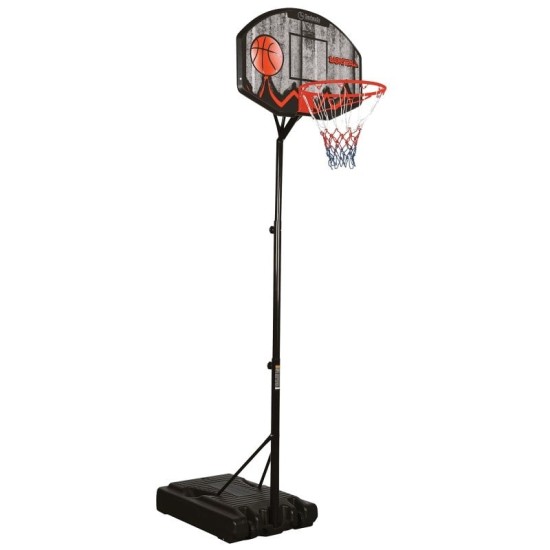 Garlando Memphis Basketbalpaal Hoogte 190-260 cm Basketbalpaal Memphis met verstelbare hoogte van 190 tot 260 cm, stevige constructie en waterdichte netten. Ideaal voor gebruik in de tuin.