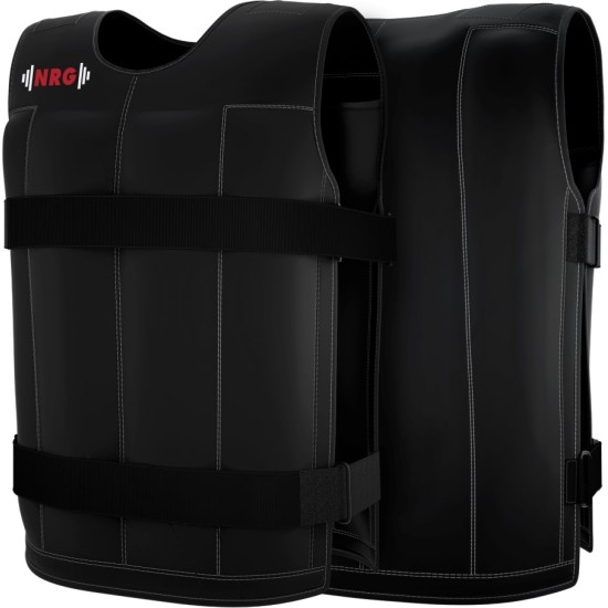 NRG Gewichtsvest 18 kg - Verstelbaar & Comfortabel voor Training Versterk je training met het NRG gewichtsvest van 18 kg. Verstelbaar, vochtafstotend en met uitneembare gewichten voor optimale trainingseffectiviteit.
