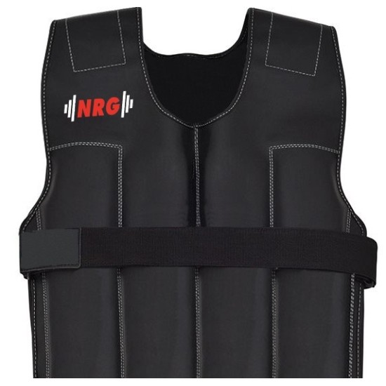 NRG Gewichtsvest 18 kg - Verstelbaar & Comfortabel voor Training Versterk je training met het NRG gewichtsvest van 18 kg. Verstelbaar, vochtafstotend en met uitneembare gewichten voor optimale trainingseffectiviteit.