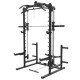 Train thuis met de Toorx Fitness WLX-90. Een veelzijdige Smith machine, squat rack en kabeloefeningen in één apparaat.