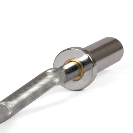 Toorx BCO-120 120 cm Curlstang met 28 mm Grip Olympische BCO-120 curlstang van 120 cm met een grip van 28 mm. Geschikt voor arm-, borst-, rug-, en schouderspieren. Maximale belasting 300 kg.