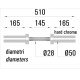 Kies de Toorx Olympische Dumbbell van 51 cm, verchroomd, belastbaar tot 90 kg, met extra grip. Ideaal voor diverse trainingsoefeningen.