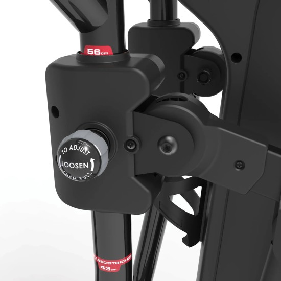 Toorx Fitness ERX-900 Crosstrainer met magnetisch remsysteem De Toorx Fitness ERX-900 Crosstrainer biedt compacte afmetingen, verstelbare paslengte en compatibiliteit met Kinomap en Zwift. Perfect voor HIIT trainingen.