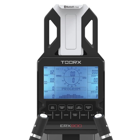 Toorx Fitness ERX-900 Crosstrainer met magnetisch remsysteem De Toorx Fitness ERX-900 Crosstrainer biedt compacte afmetingen, verstelbare paslengte en compatibiliteit met Kinomap en Zwift. Perfect voor HIIT trainingen.