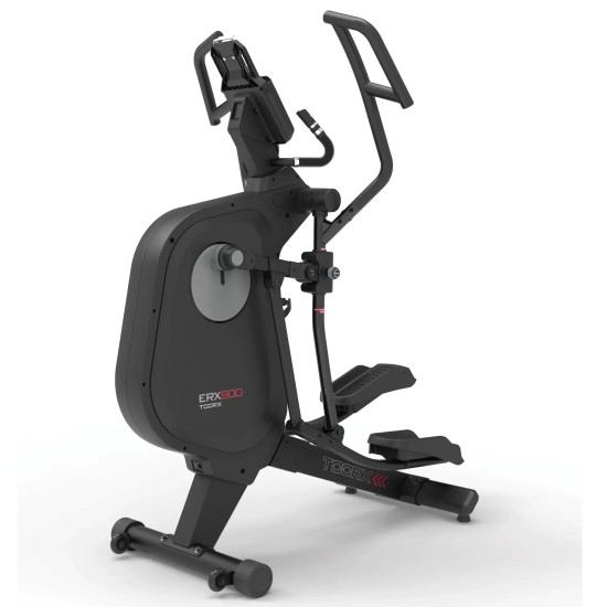 Toorx Fitness ERX-900 Crosstrainer met magnetisch remsysteem De Toorx Fitness ERX-900 Crosstrainer biedt compacte afmetingen, verstelbare paslengte en compatibiliteit met Kinomap en Zwift. Perfect voor HIIT trainingen.