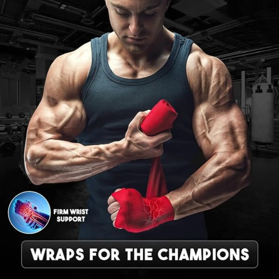 NRG Boks Bandages 4,5 Meter - Extra Dikke Bescherming NRG Boks Bandages van 4,5 meter bieden superieure bescherming en comfort tijdens intensieve trainingen. Ideaal voor elke serieuze sporter.