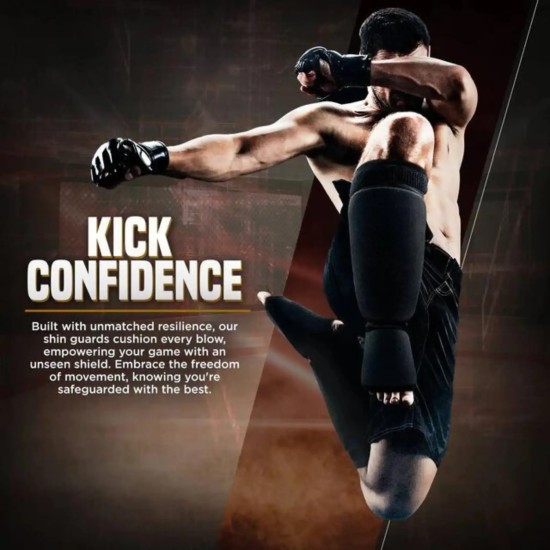 NRG SI MMA Scheenbeschermers met Supremo-Shock Foam™ en Carbon fiber fabric Optimaliseer je bescherming met de NRG SI MMA Scheenbeschermers. Ideaal voor MMA, kickboksen en thaiboksen, met geweldige schokabsorptie en ademend vermogen.