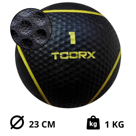 Toorx Fitness Medicine Ball 1-6 kg Full Black Ontdek de Toorx Fitness Medicine Ball Full Black, beschikbaar in gewichten van 1 tot 6 kg voor optimale training en verbeterde grip.