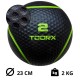 Ontdek de Toorx Fitness Medicine Ball Full Black, beschikbaar in gewichten van 1 tot 6 kg voor optimale training en verbeterde grip.