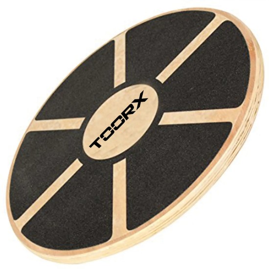 Toorx Fitness Balance Board Hout - Verbeter Je Balans en Core Verbeter je balans en kernkracht met het Toorx Fitness Houten Balance Board. Duurzaam, veelzijdig en perfect voor verschillende oefeningen.