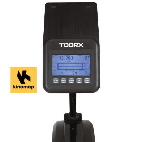 Toorx Fitness RWX-300 Roeitrainer met lucht- en magnetische weerstand Haal het meeste uit uw training met de Toorx Fitness RWX-300 Roeitrainer, inclusief draadloze hartslagmeting en diverse trainingsprogramma's.