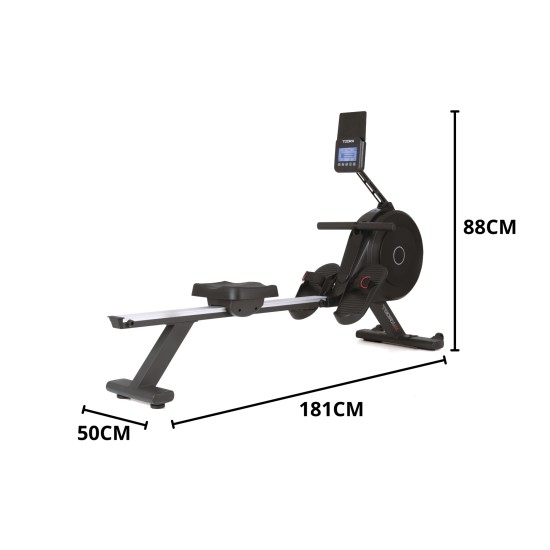 Toorx Fitness RWX-300 Roeitrainer met lucht- en magnetische weerstand Haal het meeste uit uw training met de Toorx Fitness RWX-300 Roeitrainer, inclusief draadloze hartslagmeting en diverse trainingsprogramma's.