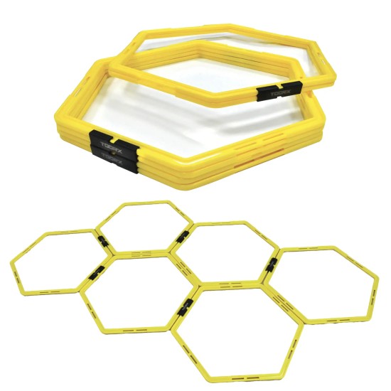 Verbeter snelheid en wendbaarheid met de Toorx Opvouwbare Hex Loopladder. Flexibel en aanpasbaar met 6 hexagonale stukken.