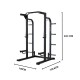 Ontdek de Toorx Fitness WLX-3400 Half Rack met verstelbare j-cups en een maximale belasting van 300 kg. Ideaal voor squats, benches en shoulder presses.