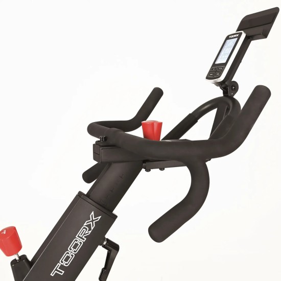 Toorx Fitness SRX Speed Mag Pro Spinbike met 24-niveau weerstand Ervaar hoogwaardige thuisfitness met de Toorx Fitness SRX Speed Mag Pro Spinbike. Voorzien van 24-niveau weerstand en compatibel met Zwift en Kinomap.