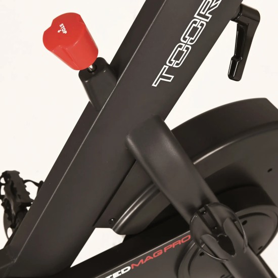 Toorx Fitness SRX Speed Mag Pro Spinbike met 24-niveau weerstand Ervaar hoogwaardige thuisfitness met de Toorx Fitness SRX Speed Mag Pro Spinbike. Voorzien van 24-niveau weerstand en compatibel met Zwift en Kinomap.