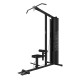 Robuuste Toorx Fitness LTX-3000 machine voor lat pulldowns en low rows met 90kg gewichten en geavanceerd katrollensysteem.