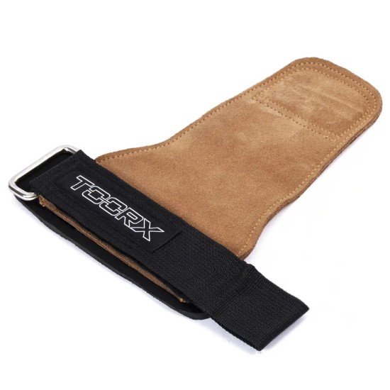Toorx Crossfit Grips - Leren handbeschermers, optimale bescherming Optimaliseer je Crossfit-training met de leren Toorx handbeschermers die eeltvorming voorkomen en extra grip en ondersteuning bieden.