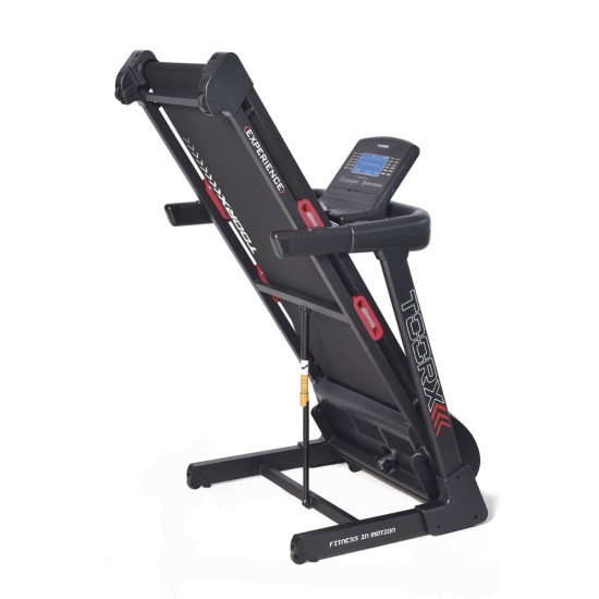Toorx Fitness Inklapbare Loopband - Soft Tech dempingssysteem, Bluetooth en meer Ontdek de Toorx Fitness Experience inklapbare loopband met Soft Tech dempingssysteem, Bluetooth, touchscreen en 130 kg gebruikersgewicht voor optimaal gebruik thuis.