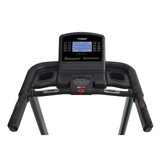 Toorx Fitness Inklapbare Loopband - Soft Tech dempingssysteem, Bluetooth en meer Ontdek de Toorx Fitness Experience inklapbare loopband met Soft Tech dempingssysteem, Bluetooth, touchscreen en 130 kg gebruikersgewicht voor optimaal gebruik thuis.