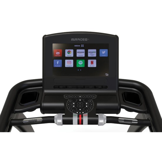 Toorx Fitness Mirage S80 Loopband met AC motor en Smart Ring De Toorx Fitness Mirage S80 loopband biedt talloze trainingsprogramma's en slimme functies, inclusief een AC motor en een prachtig Italiaans design.